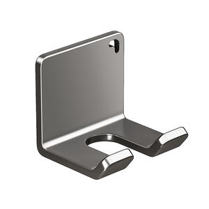 Support mural de cuisine en acier inoxydable, gris anthracite, installation sans perçage, finition polie, forme rectangulaire - Product Image 1