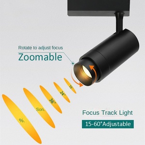 Projecteur LED sur rail 12W 20W 30W 40W pour affichage commercial intelligent 6000K 90 CRI 1 phase 2 phases 3 phases Dimmable Garantie 3 ans - Product Image 5