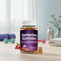 Complément de berbérine HCl végétalien en marque blanche OEM/ODM, Gummies de berbérine avec cannelle de Ceylan