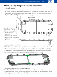 44 سلسلة أنظمة ناقل إرشادي مستطيلة سريعة وفعالة ناقل حلقة سلسلة بيضاوية لتحويل سريع - Product Image 2