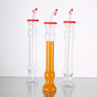 Gobelets jetable en plastique en forme de bulles, pour boissons de glace, à col Long, nouveauté, 1 pièce