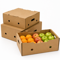 Boîte d'emballage en carton ondulé personnalisée RDY pour la présentation et l'expédition de fruits frais