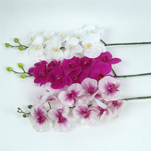 عالية محاكاة 9 رؤساء فالاينوبسيس السحلية الزهور الاصطناعية الزفاف واحدة الجذعية ريال اللمس اللاتكس فراشة السحلية - Product Image 6