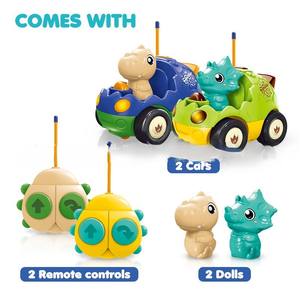 وصل حديثًا لعبة سيارة ديناصور بجهاز تحكم عن بعد مع أضواء ليد وموسيقى سيارات بتحكم عن بعد لعبة شخصين سيارة لعبة تنافسية - Product Image 3