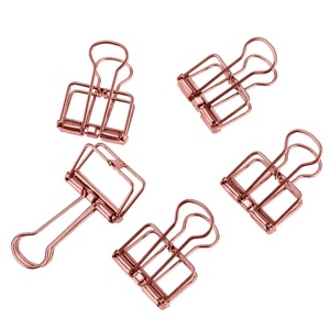 <span class=keywords><strong>Clip</strong></span> de reliure squelette en métal de couleur assortie dans les tailles 19MM 32MM 51MM pour l'organisation de facture papier - Product Image 2
