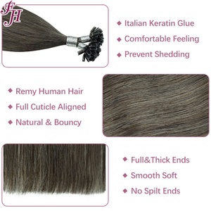 FH Factory <b>Cheap</b> Price #7 Nail U Tip Keratin Hair <b>Extension</b> 100% Human Hair U Tip Hair - Product Image 5