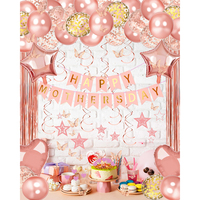 Kit de ballons Joyeux Anniversaire et Saint-Valentin, ensemble de ballons en aluminium assortis, multicolores et multi-thèmes pour la décoration de fêtes d'anniversaire