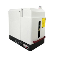 Machine de gravure laser à fibre compacte 20W 30W 50W avec axe rotatif pour bijoux et bagues, prend en charge les formats DXF PLT BMP AI