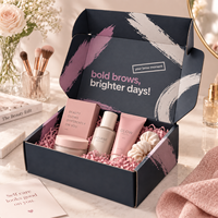 Boîte d'expédition pliable et sécurisée en carton ondulé imprimé avec logo personnalisé, directement de l'usine, pour les commandes DTC de produits de beauté
