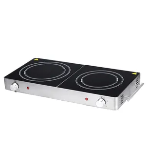 2023 Wholesale High Quality Hob Cooking Appliance Double Burner Ceramic Stove Electric Infrared Cooker