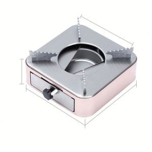 Réchaud de camping pliable en alliage d'aluminium léger, type tiroir épaissi, à alcool, pour hot pot - Product Image 1