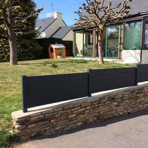 Pas de creusement ni de béton requis <span class=keywords><strong>pour</strong></span> l'installation Décoration extérieure Panneau de clôture à lattes mobiles Clôture à poteaux - Product Image 3