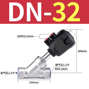 TOYI 304/316 paslanmaz çelik pnömatik iplik açı koltuk vana ile plastik aktüatör Piston gaz kontrol yapısı vakum buhar - Product Image 5