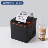 Imprimante d'étiquettes thermiques sans liner HSPOS 80MM, imprimante d'étiquettes de codes-barres sans fil Bluetooth, machine d'impression d'étiquettes pour la vente au détail, les supermarchés et la logistique