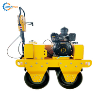 Compacteur routier vibrant à tambour unique hydraulique de 8/25 tonnes pour asphalte, modèle R-500, moteur 500 kg