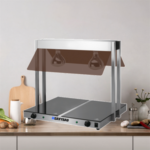 Heavybao Calentador de Papas Fritas Eléctrico Comercial de Acero Inoxidable Plateado, Bandeja Calentadora con Control Digital Inteligente, Equipo de Hostelería para Mantener Caliente en Mesa - Product Image 1