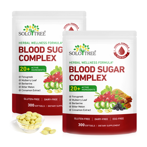 SOLOTREE, частная марка, безглютеновый комплекс сахара в крови, мягкие добавки для иммунной поддержки метаболического здоровья - Product Image 1