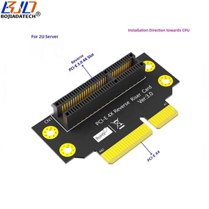 Nueva llegada inversa <span class=keywords><strong>PCI</strong></span>-E 3,0 4X ranura a PCIe X4 Adaptador convertidor tarjeta para 2U caja de servidor hacia la dirección de instalación <span class=keywords><strong>CPU</strong></span> - Product Image 1