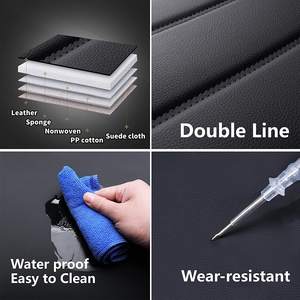 Coprisedili per auto in pelle impermeabile 5D sport set completo per camion honda civic toyota BMW audi polo - Product Image 5
