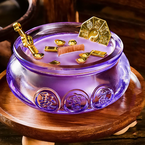Vela Aromática Purple Qi East Coming Treasure Bowl, Adorno de Incienso de Estilo Antiguo, Fragancia Duradera para Dormitorio, Creativo - Product Image 2