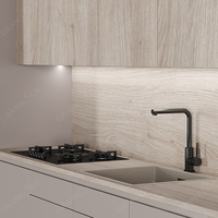 Projet résidentiel au Costa Rica, armoires de cuisine en mélamine, kitchenette tout-en-un, mini-cuisine pour appartements et hôtels