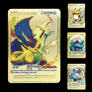 Tarjetas Pokémon <span class=keywords><strong>de</strong></span> Colección, 183200 Puntos, Super Card en Inglés, Tarjeta Metálica Dorada, <span class=keywords><strong>Pikachu</strong></span>, Charizard, Mewtwo, Vstar, Vmax - Product Image 5