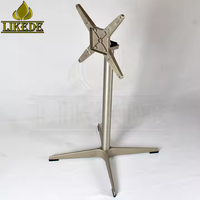 Base de table pliante extérieure en aluminium Support de meuble de restaurant café pliable et durable