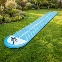 Toboggan aquatique gonflable Shark Double Lane pour enfants, en PVC vinyle personnalisé, jouet d'été pour usage intérieur/extérieur, capacité maximale <100 kg <2