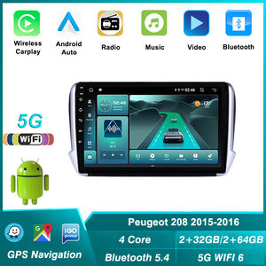 5G WIFI6 BT 5.4 autoradio pour <span class=keywords><strong>Peugeot</strong></span> 2008 <span class=keywords><strong>208</strong></span> série 2015 2016 lecteur vidéo multimédia GPS Navigation <span class=keywords><strong>Android</strong></span> <span class=keywords><strong>auto</strong></span> Carplay DSP - Product Image 2