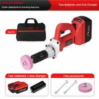 Machine à meuler à batterie lithium 36V avec meule abrasive ZSDM-3606, pour découpe, polissage et finition, meuleuse portative industrielle