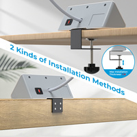 Multiprise de Bureau à Pince Triangulaire avec Chargeur Rapide USB PD 20W QC 3.0