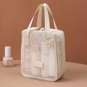 Large Capacity Mesh <b>Storage</b> Bag Cosmetic Bag Lipstick Key Coin Purse Handbags Travel Transparent Pouch <b>Makeup</b> Bag - Product Image 3