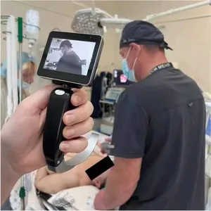 בית חולים רפואי 3 אינץ' מסך מגע נייד פיברופטי לשימוש חוזר וידאו לרינגוסקופ וידאו לרינגוסקופ