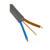 Kabel Listrik Tembaga PVC 300/500V Flat 3 Core 1.5mm 2.5mm 4mm 6mm Twin dan Earth