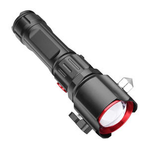 Linterna Recargable T9790 18650 26650, Luz de Trabajo LED de Emergencia con Martillo de Seguridad, para Uso en Exteriores - Product Image 1
