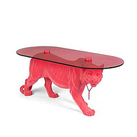 Table basse léopard de luxe italienne, design créatif en forme d'animal, table à thé tendance pour la décoration du salon à la maison