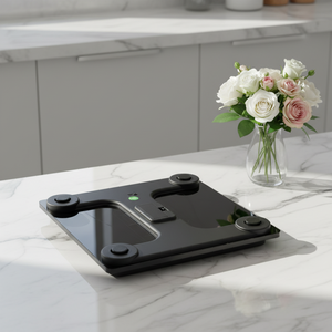 เครื่องชั่งน้ำหนักวัดองค์ประกอบร่างกายอัจฉริยะ สำหรับใช้ในบ้าน ความแม่นยำสูง พร้อมแบตเตอรี่และแอปพลิเคชัน เชื่อมต่อบลูทูธ - Product Image 4