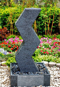 हाथ से नक्काशीदार आधुनिक इनडोर पानी का फव्वारा छोटे हरी ग्रेनाइट पत्थर बगीचे के लिए अनुकूलित किया गया - Product Image 5