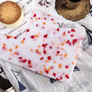 Thiết kế mới màu <span class=keywords><strong>polyethylene</strong></span> 100% tái chế nhựa cấp thực phẩm nhựa Thớt nhựa đầy màu sắc Thớt nhựa - Product Image 2