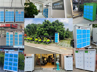 Stazione di ricarica esterna ESINO ES-DG8 PD per auto elettriche e e-bike (800W, acciaio al carbonio, 6 porte USB)