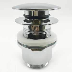 ND518 पीतल मशरूम पॉप अप नाली अतिप्रवाह Clic clac बाथरूम सिंक बेसिन Drainer सिरेमिक पॉप अप अपशिष्ट - Product Image 1