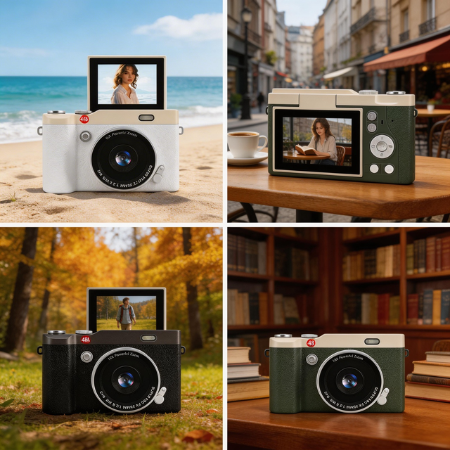 Children Toy Camera Digital Camera 4K Photography Video Recorder Portable Compact Mini Camera for Kids Gift