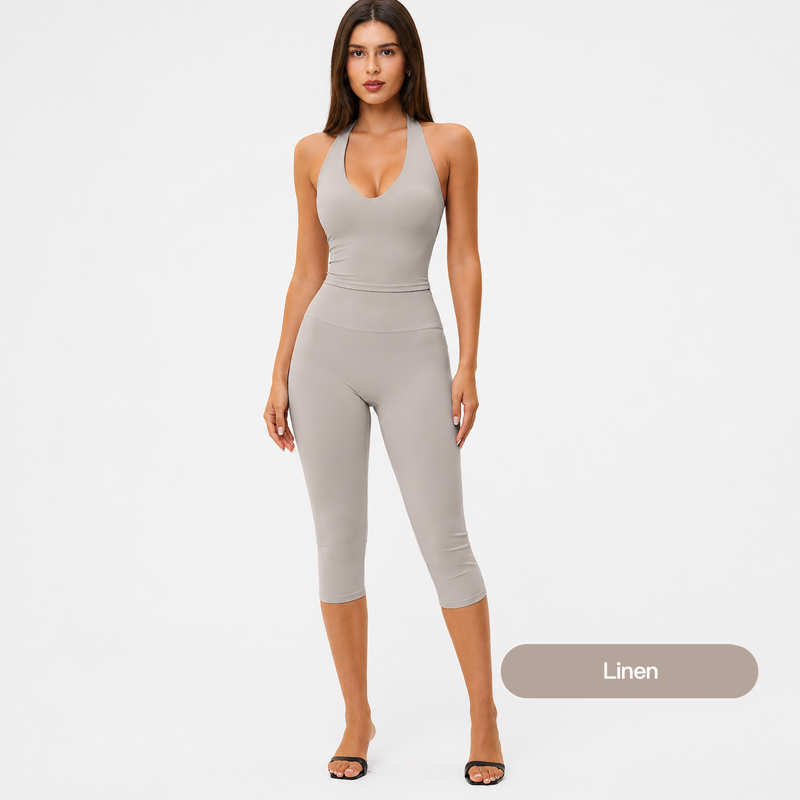 Jinyu Custom New Design WomenWorkout Vest Outfit Sports Wear Yoga Suits Scrunch Leggings Yoga Set