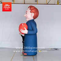 Mascotte de personnage gonflable géant conçu sur mesure pour la publicité extérieure pour les décorations d'événements avec logo publicitaire