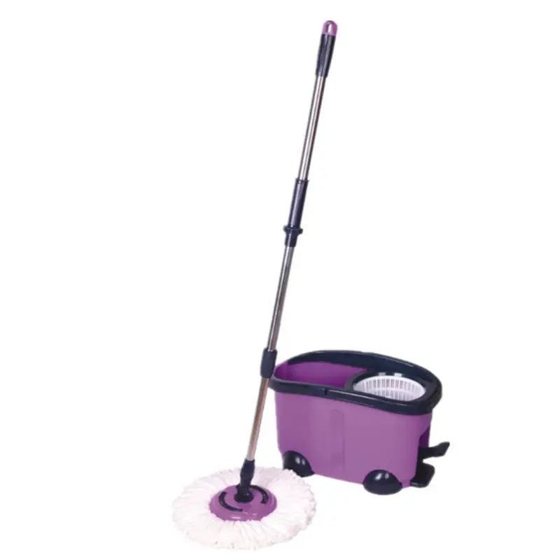 EAST easy clean purple mop, microfiber mop and bucket for floor cleaning, new twist mop 360 floor