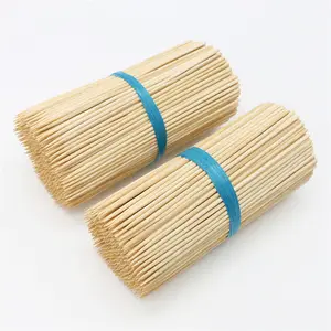 Tek kullanımlık bambu pamuk çubuk şeker 320 mm çap 3 bir torbada 200 adet içerir bambu şiş 2.5mm 6 "7" 8 "9"