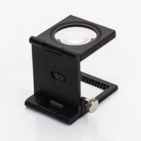 10X Pocket Jeweler Loupe Magnifier with LED Light & Scale for Jewelry Repair Textile & Coin Inspection
