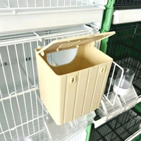 Nichoir pour oiseaux écologique, extérieur et intérieur, en plastique, avec fermeture sécurisée par bouton