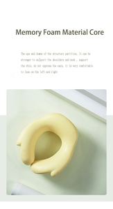 Adjustable 360 Degree Memory Foam <b>Travel</b> <b>Neck</b> <b>Pillow</b> Comfortable Breathable and Supportive <b>for</b> Aircraft Cars Offices - Product Image 5