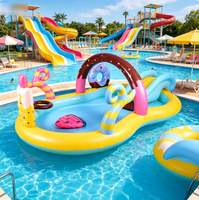 Plateforme flottante gonflable, piscine gonflable, piscine de loisirs aquatiques